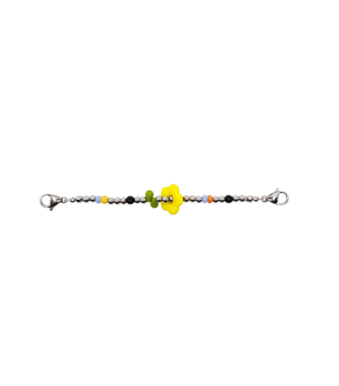 Sliver Flower Sneaker Charm