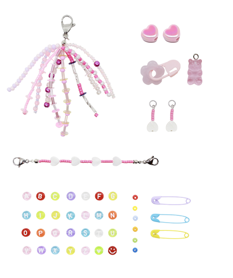 Sparkle Sneaker Charm Set - Pink