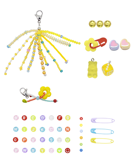 Sparkle Sneaker Charm Set - Yellow