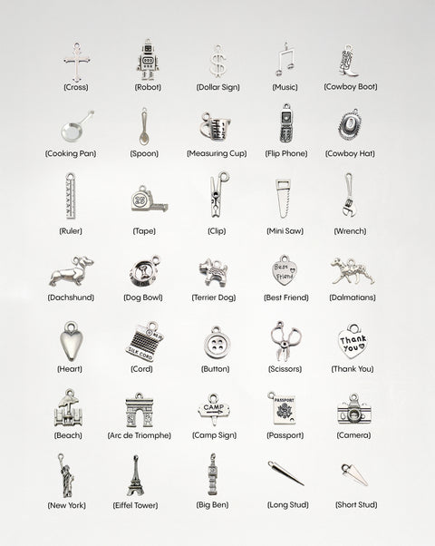 Silver Object Charm