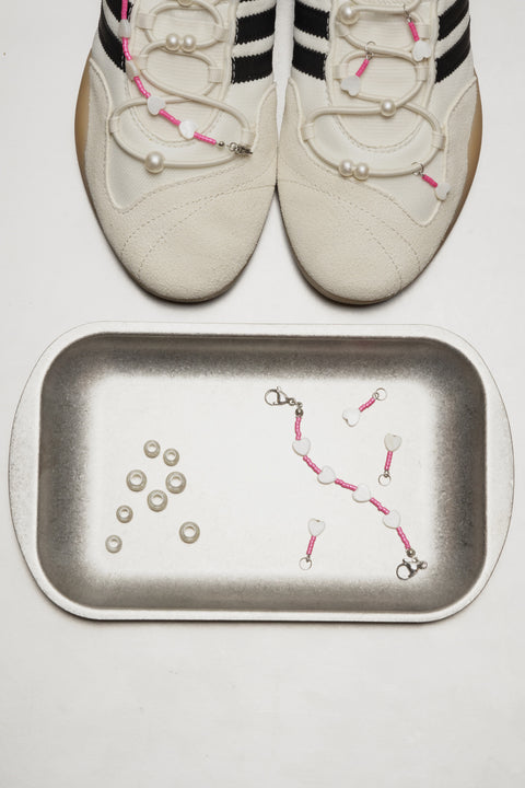 Pink Heart Sneaker Charm