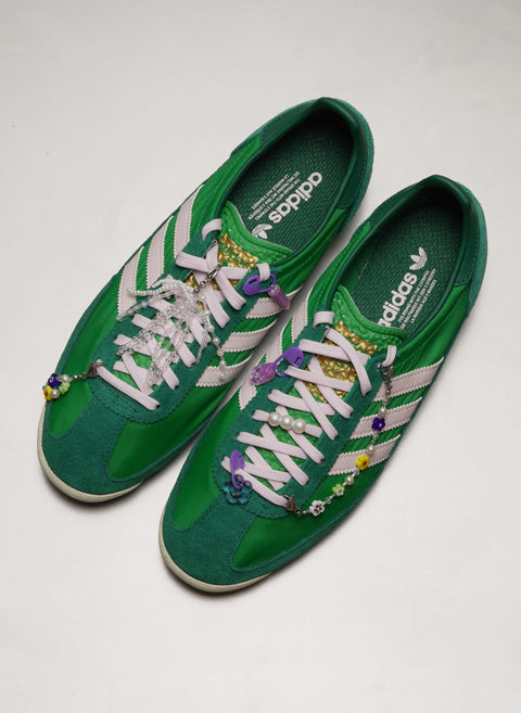 Sparkle Sneaker Charm Set - Clear