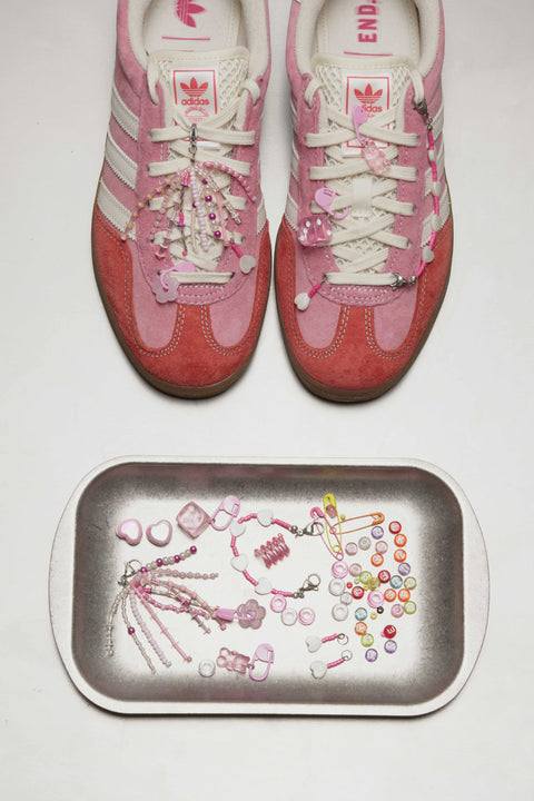 Sparkle Sneaker Charm Set - Pink