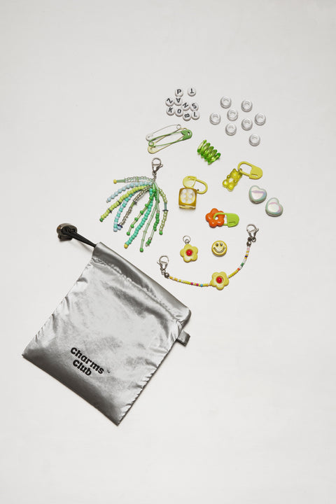 Sparkle Sneaker Charm Set - Green