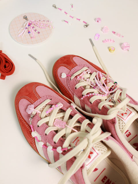 Sparkle Sneaker Charm Set - Pink
