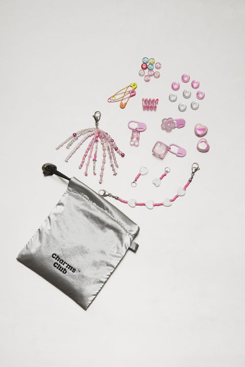 Sparkle Sneaker Charm Set - Pink